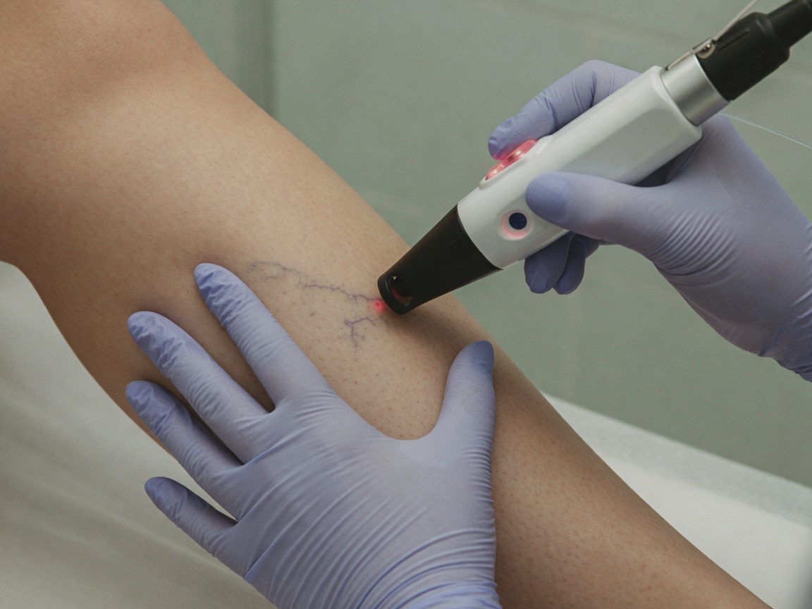 Laser Vein Therapy treatment at Laser Aesthetics in Burlington, Ontario